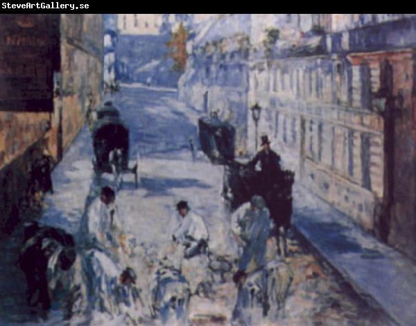 Edouard Manet La Rue Mosnier aux Paveurs